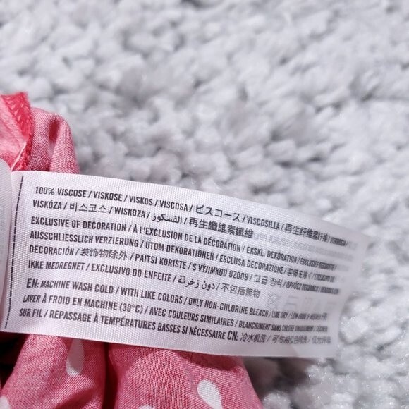 Abercrombie Tie Front Polka Dot Red White Cropped Shirt Top Short Sleeve Small - Picture 5 of 9